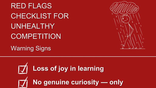 Red Flags Checklist For Unhealthy Competition